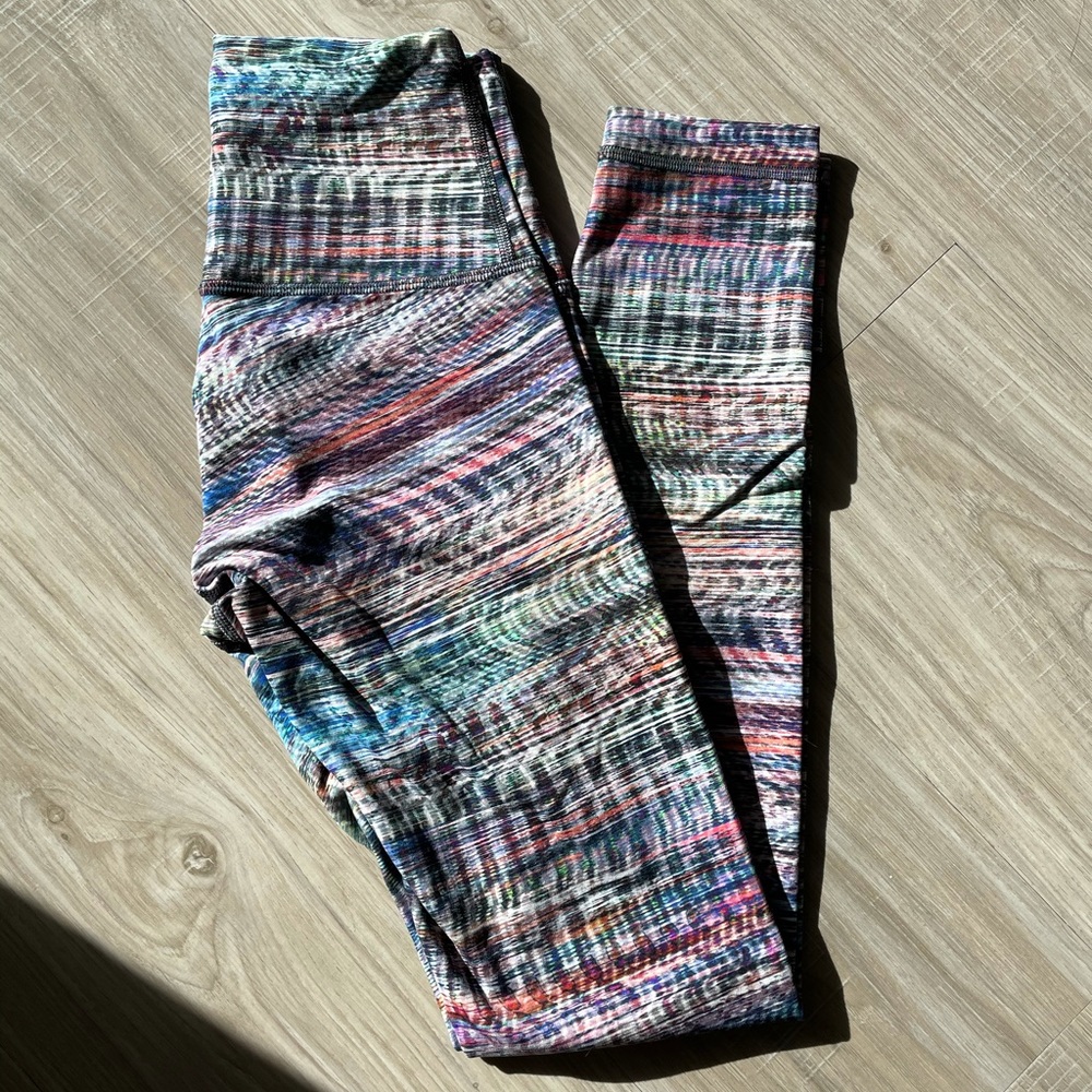 Lululemon multicolor leggings size 2